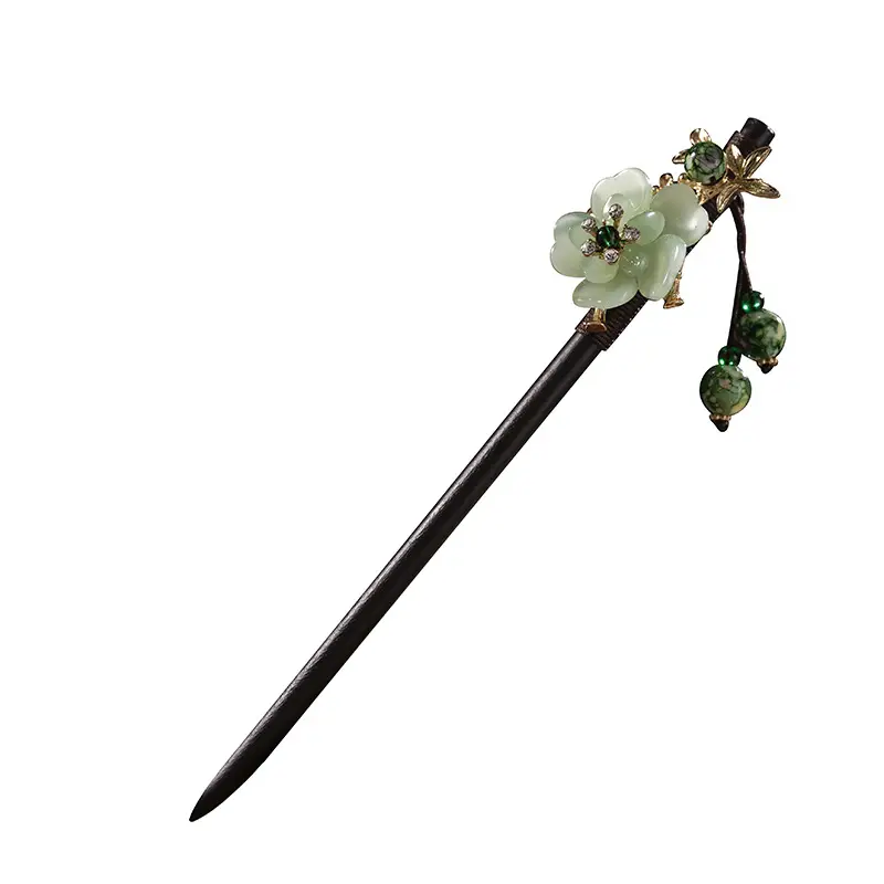 Antique Hairpin Tassel Step Wooden Hairpin Imitation Ebony Headwear Disc Hair Han Clothes Accessories Hair-pulled Ancient Clothes Hair Women - Image 90