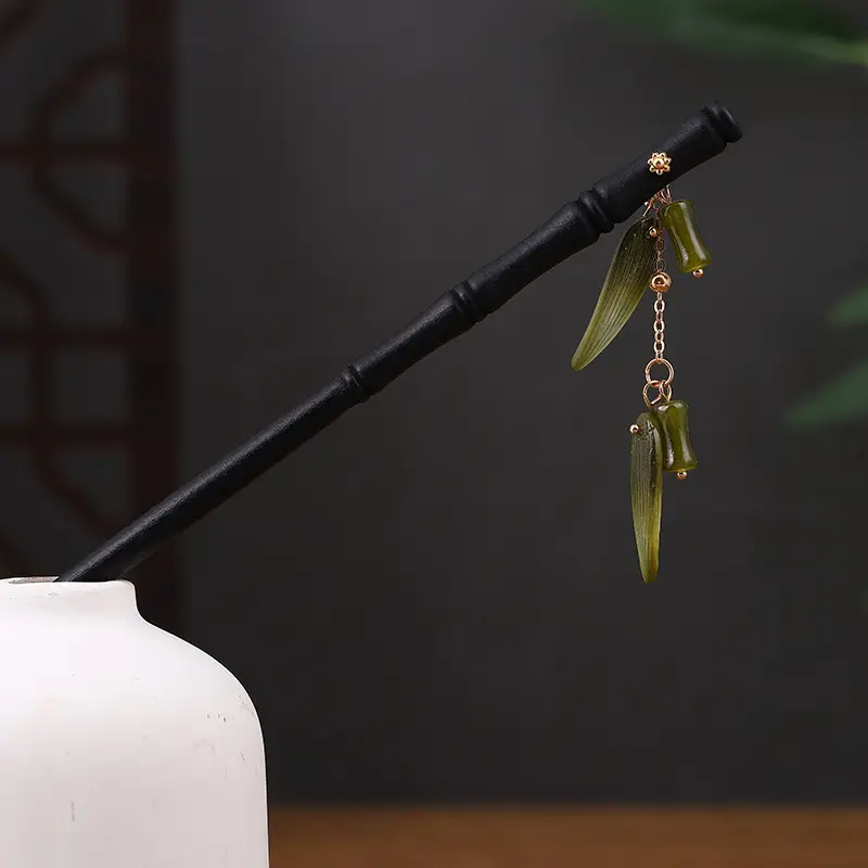 Antique Hairpin Tassel Step Wooden Hairpin Imitation Ebony Headwear Disc Hair Han Clothes Accessories Hair-pulled Ancient Clothes Hair Women - Image 75
