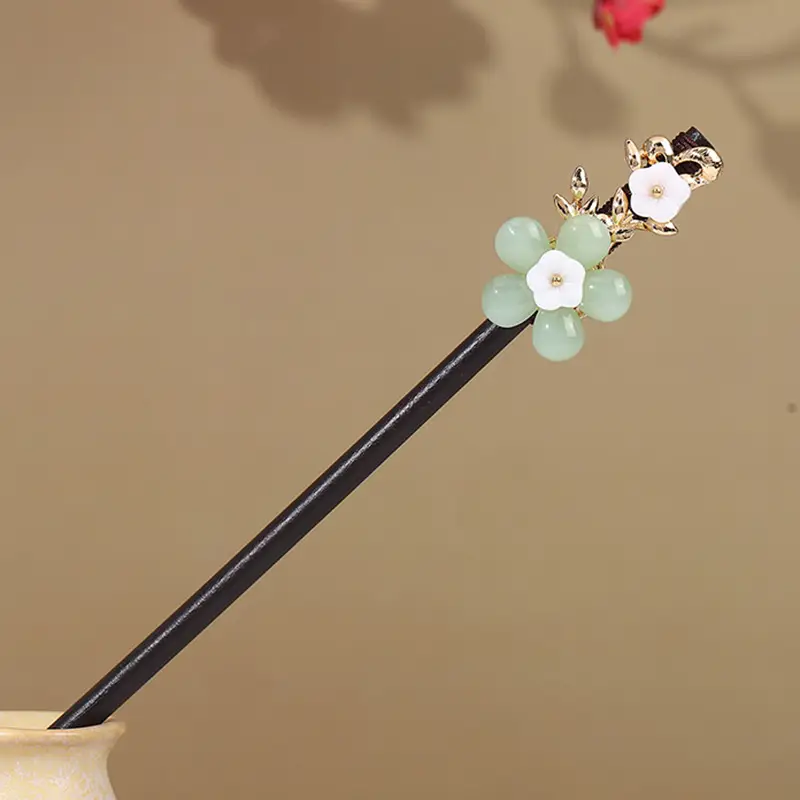 Antique Hairpin Tassel Step Wooden Hairpin Imitation Ebony Headwear Disc Hair Han Clothes Accessories Hair-pulled Ancient Clothes Hair Women - Image 80