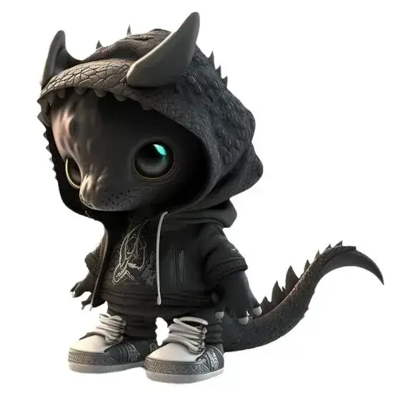 Blue Dinosaur Hooded Car Pendant Decor - Image 9