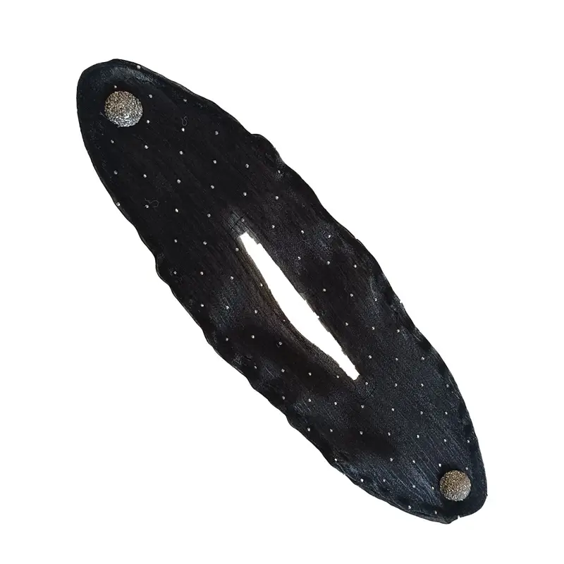 Black Butterfly Hair Styling Tool with Pearl Flower Design