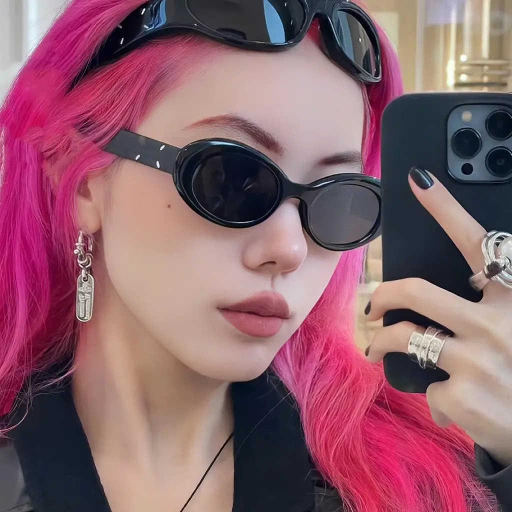 Korean Style Sunglasses Women Men Retro Red Book - Image 7