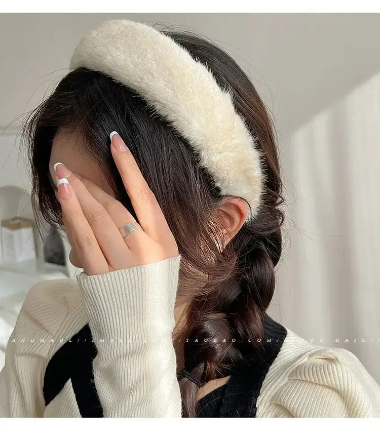 Faux Mink Hair Headband for Women 2023 New — feature 4