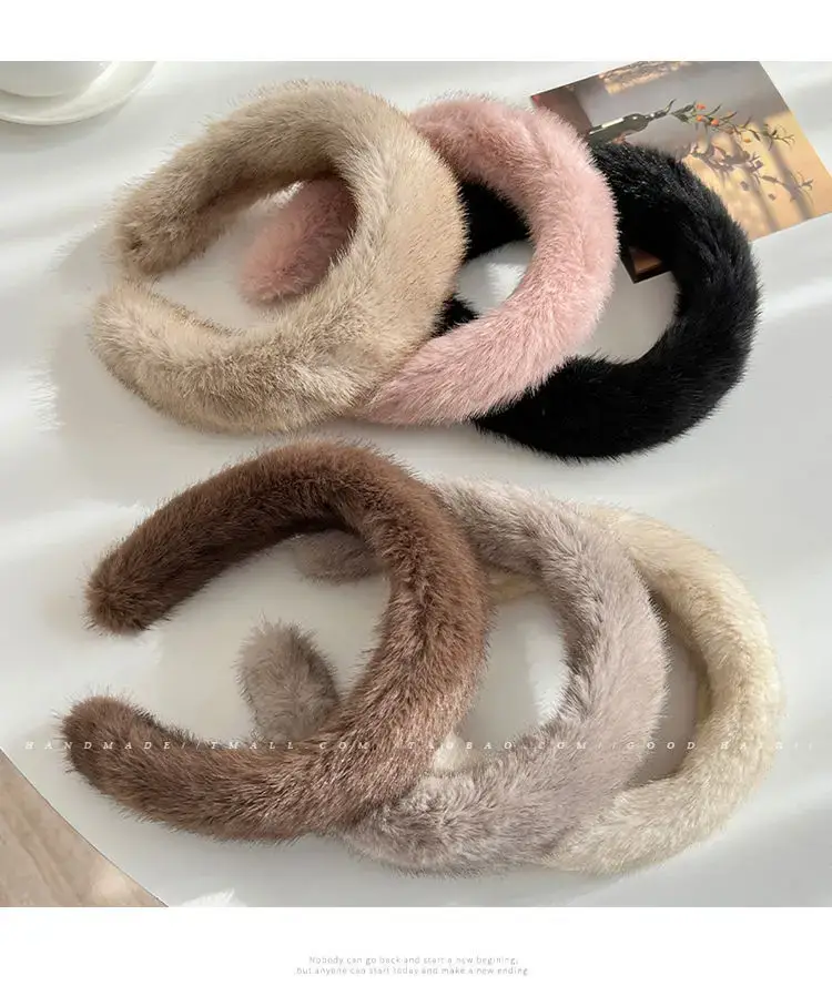 Faux Mink Hair Headband for Women 2023 New — feature 5