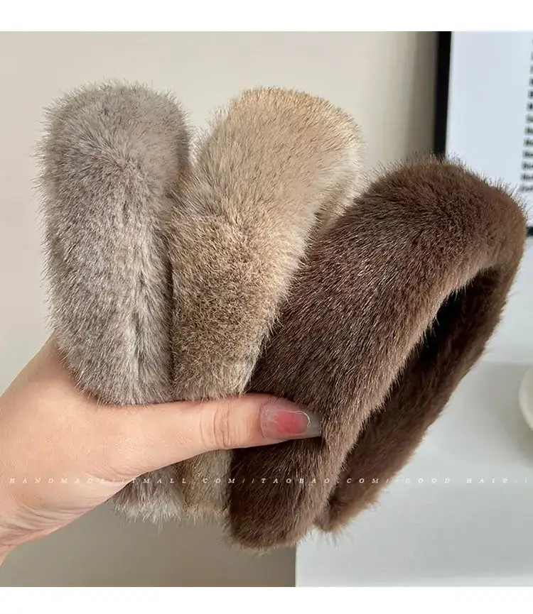 Faux Mink Hair Headband for Women 2023 New — feature 6