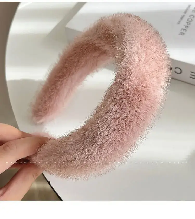 Faux Mink Hair Headband for Women 2023 New — feature 8