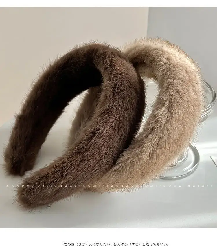 Faux Mink Hair Headband for Women 2023 New — feature 9