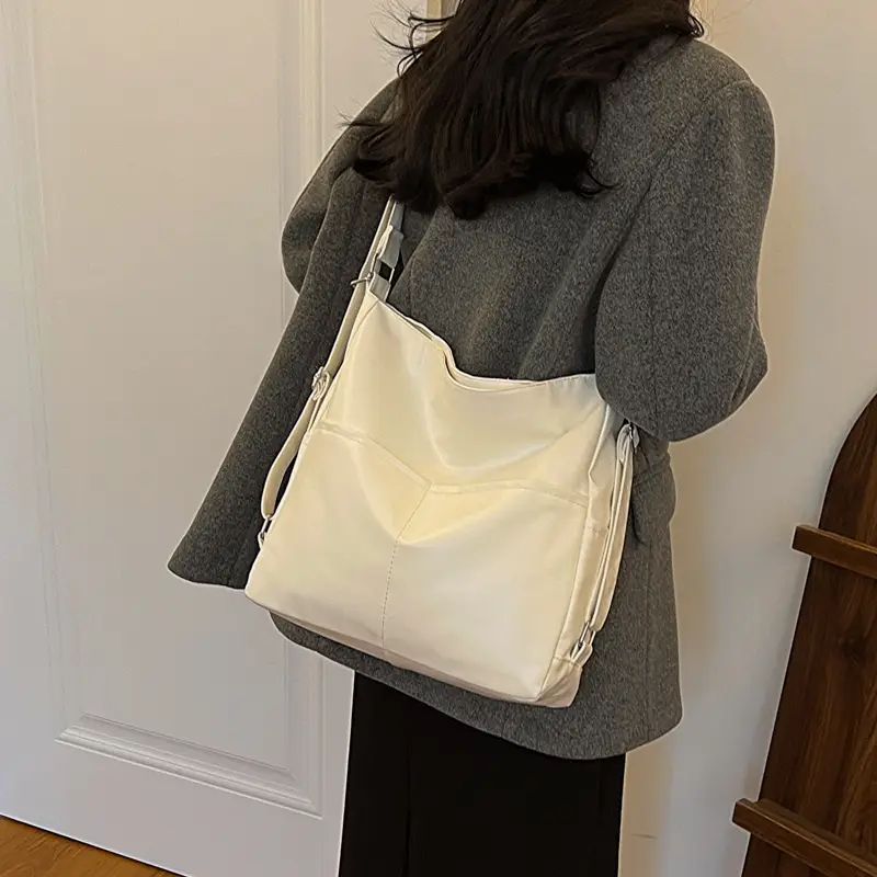 Black Leather Underarm Bag for College Women 2023 - Image 6