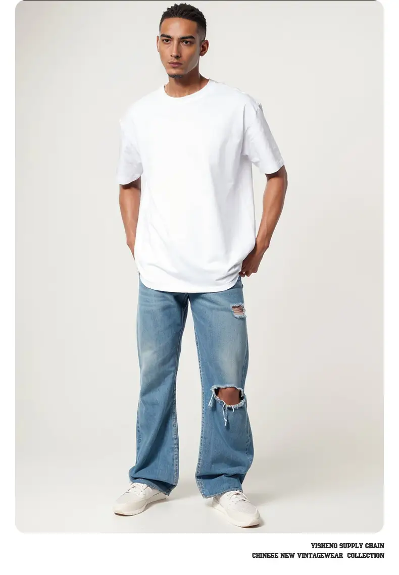 280g Cotton Drop Shoulder T-Shirt Brown Large — feature 22