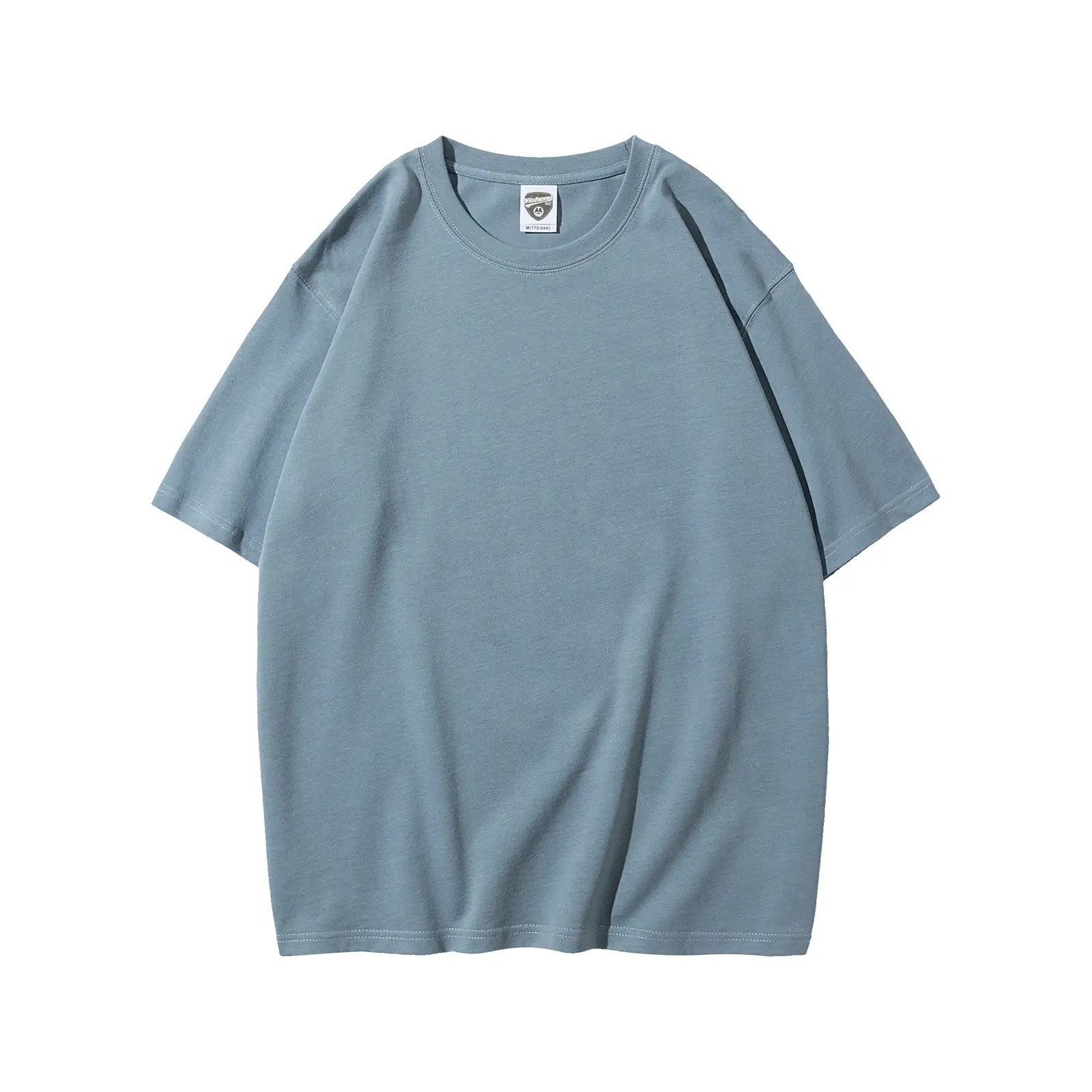 280g Cotton Drop Shoulder T-Shirt Brown Large - Image 14