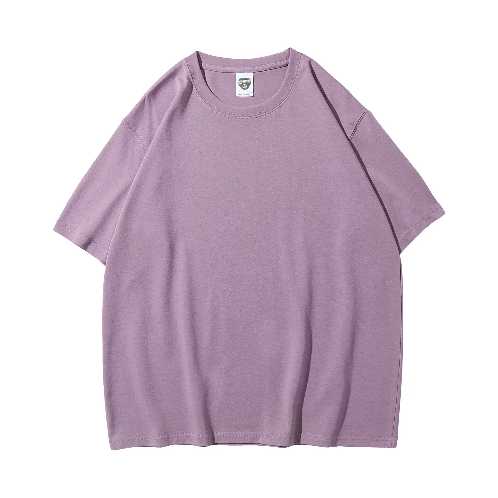 280g Cotton Drop Shoulder T-Shirt Brown Large - Image 15
