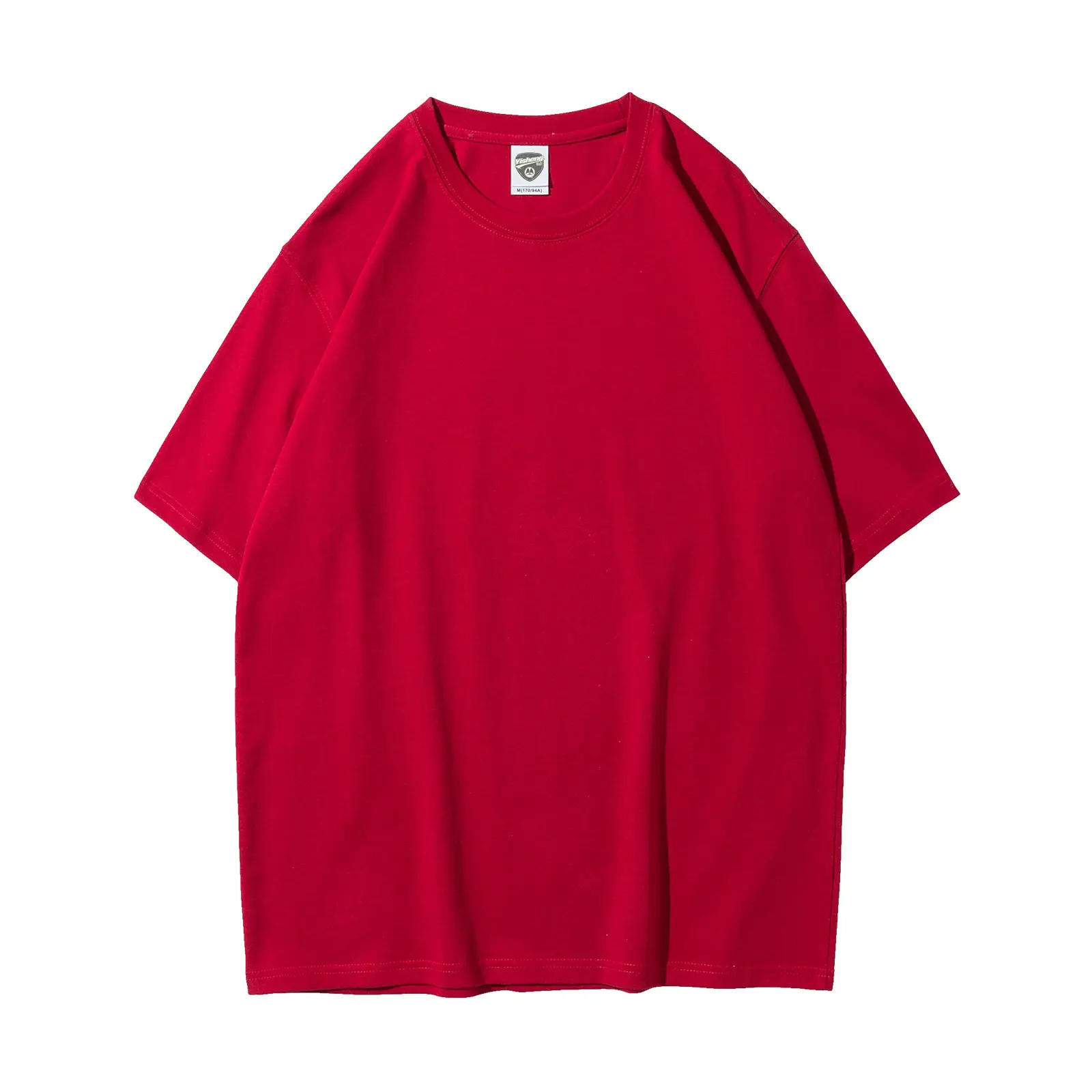 280g Cotton Drop Shoulder T-Shirt Brown Large - Image 17
