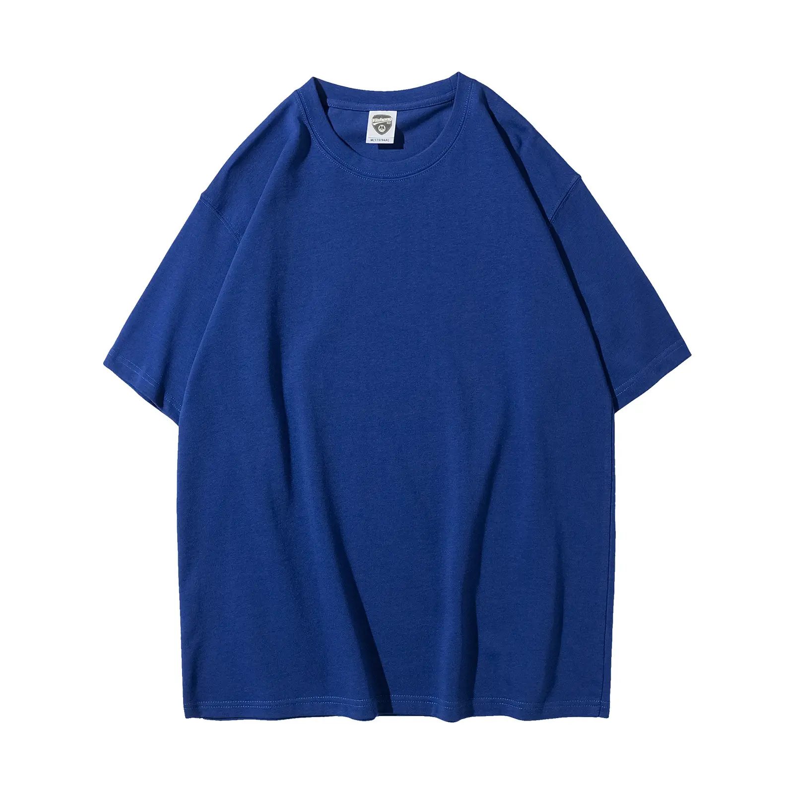 280g Cotton Drop Shoulder T-Shirt Brown Large - Image 2