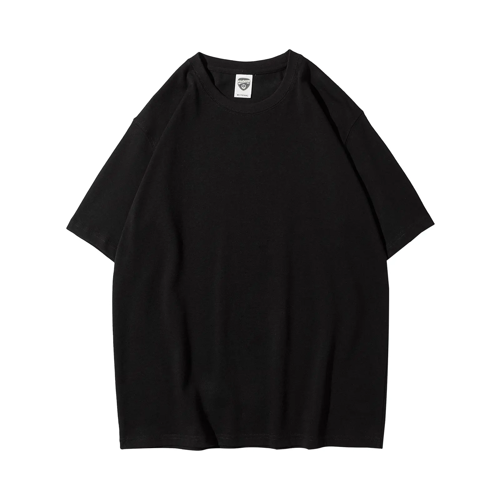 280g Cotton Drop Shoulder T-Shirt Brown Large - Image 4