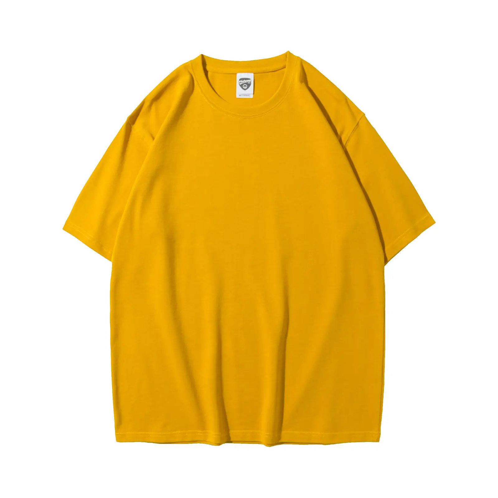 280g Cotton Drop Shoulder T-Shirt Brown Large - Image 6