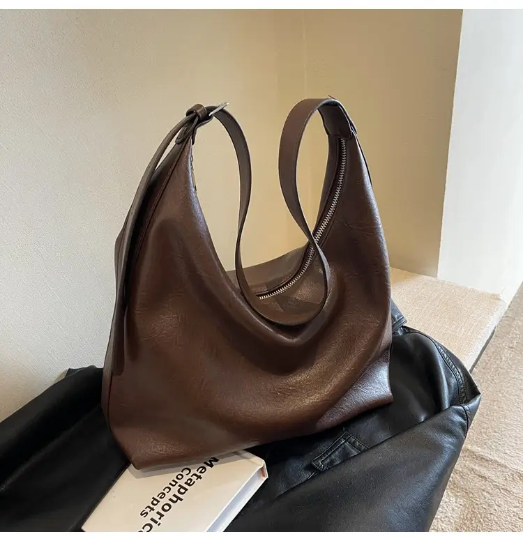 Women Retro Shoulder Messenger Bag Brown 2023 — feature 17