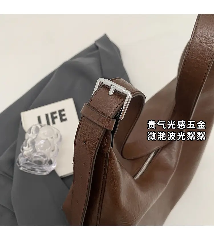 Women Retro Shoulder Messenger Bag Brown 2023 — feature 6