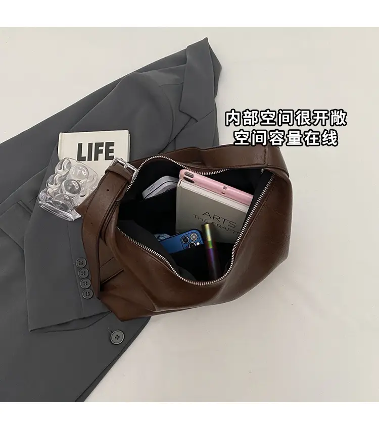 Women Retro Shoulder Messenger Bag Brown 2023 — feature 7