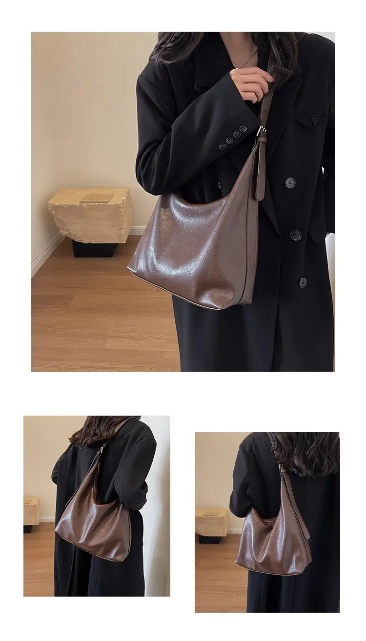 Women Retro Shoulder Messenger Bag Brown 2023 — feature 9