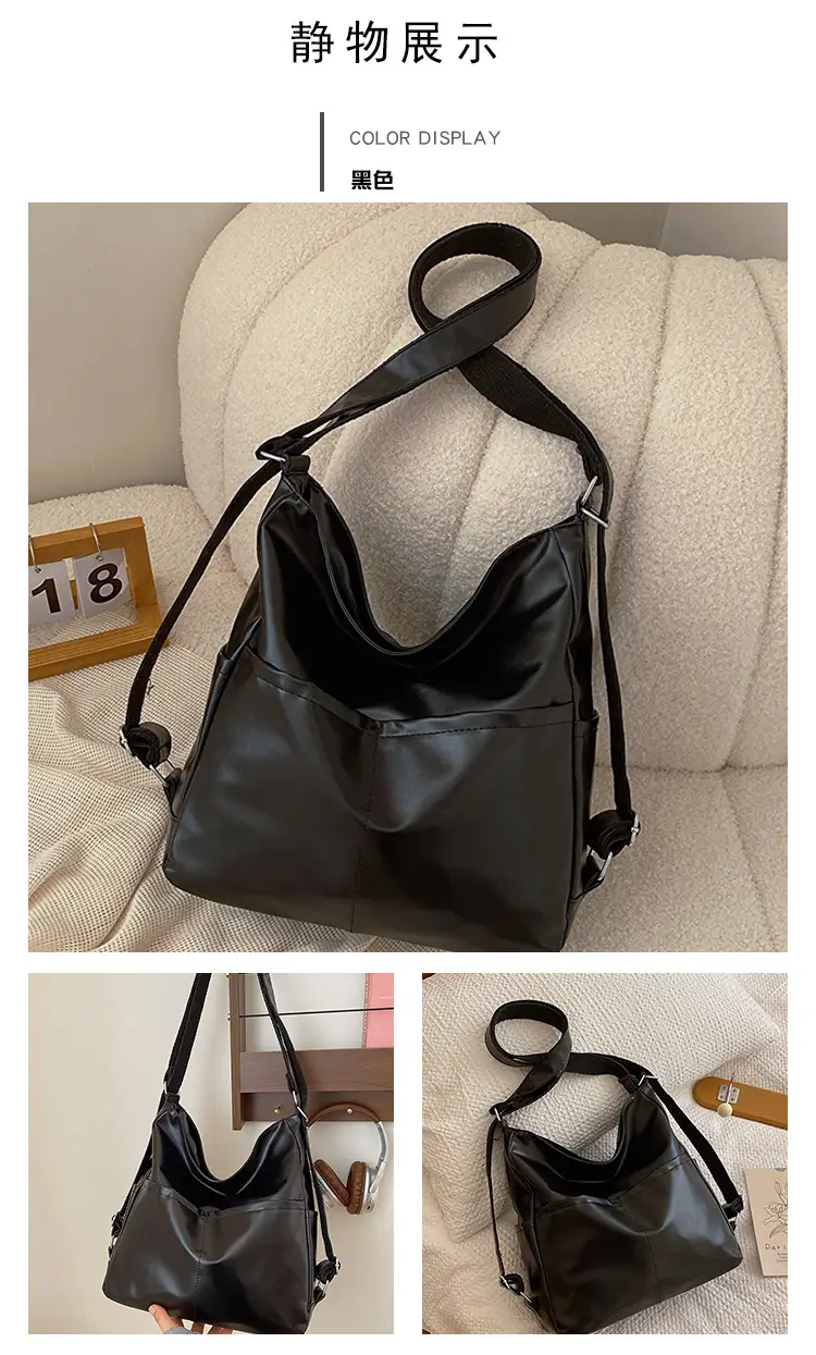 Women Vintage Black Crossbody Shoulder Bag 2023 — feature 15
