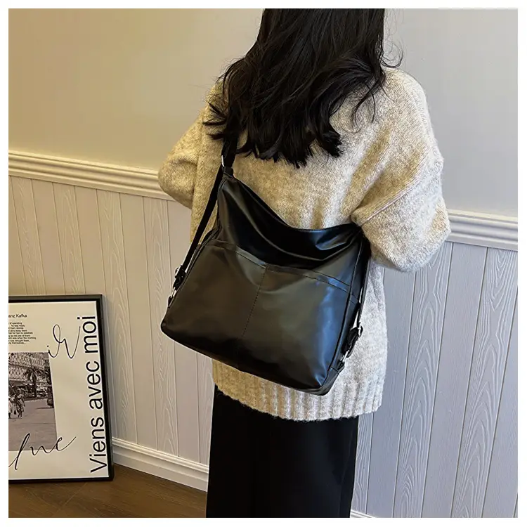 Women Vintage Black Crossbody Shoulder Bag 2023 — feature 9