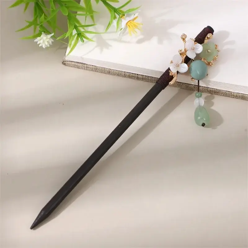Antique Floral Hairpin Tassel for Women