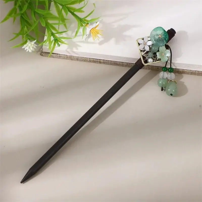 Antique Floral Hairpin Tassel for Women