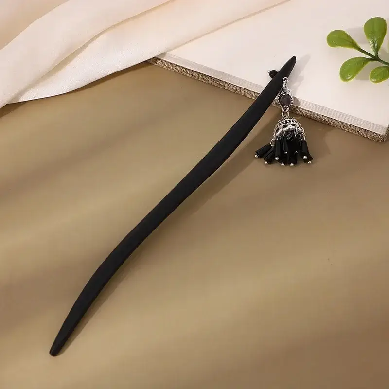 Antique Floral Hairpin Tassel for Women