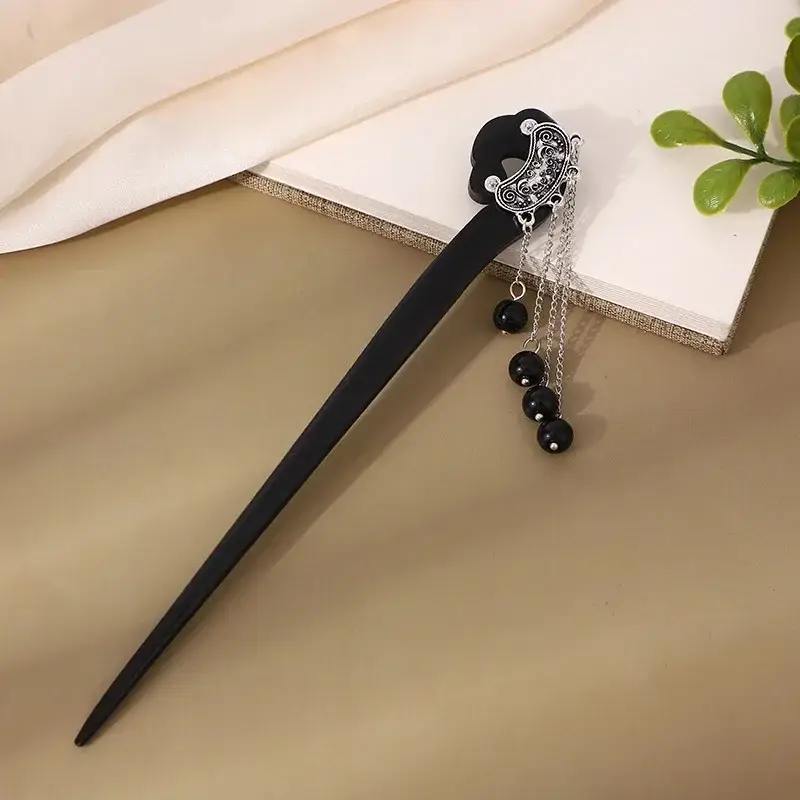 Antique Floral Hairpin Tassel for Women