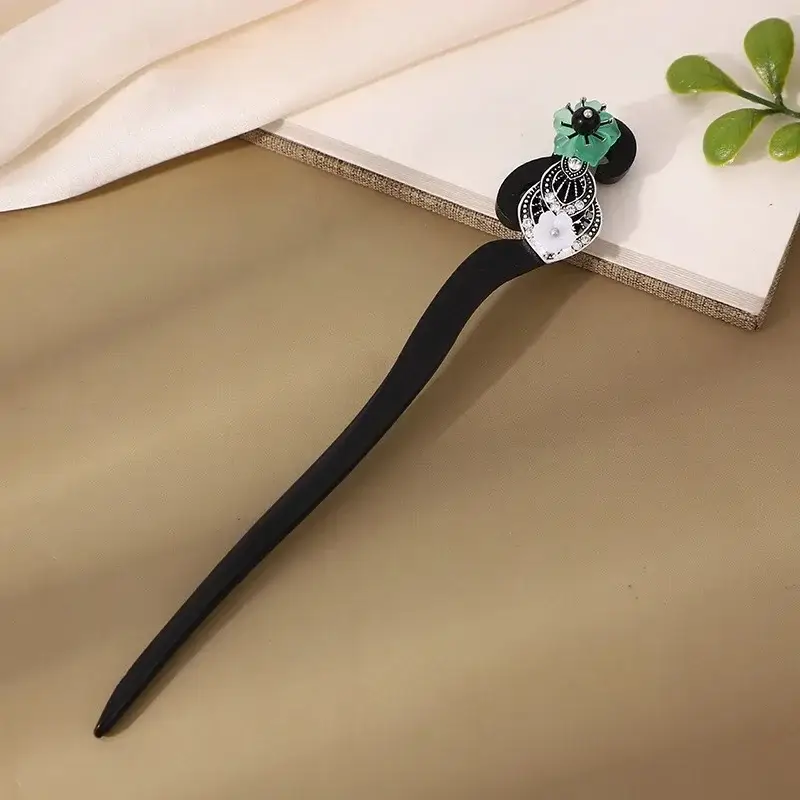 Antique Floral Hairpin Tassel for Women