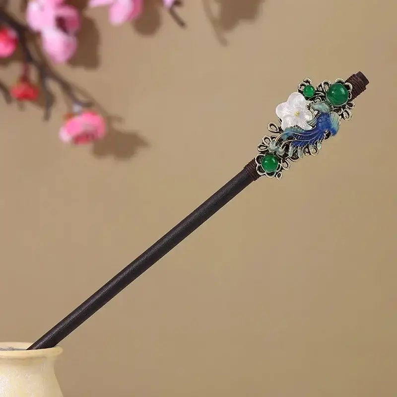 Antique Floral Hairpin Tassel for Women