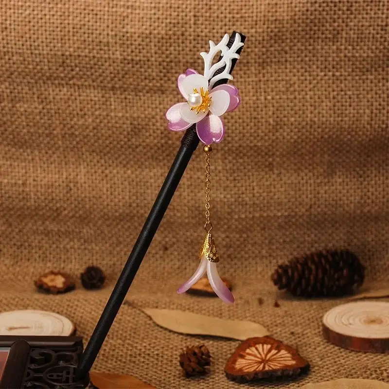 Antique Floral Hairpin Tassel for Women
