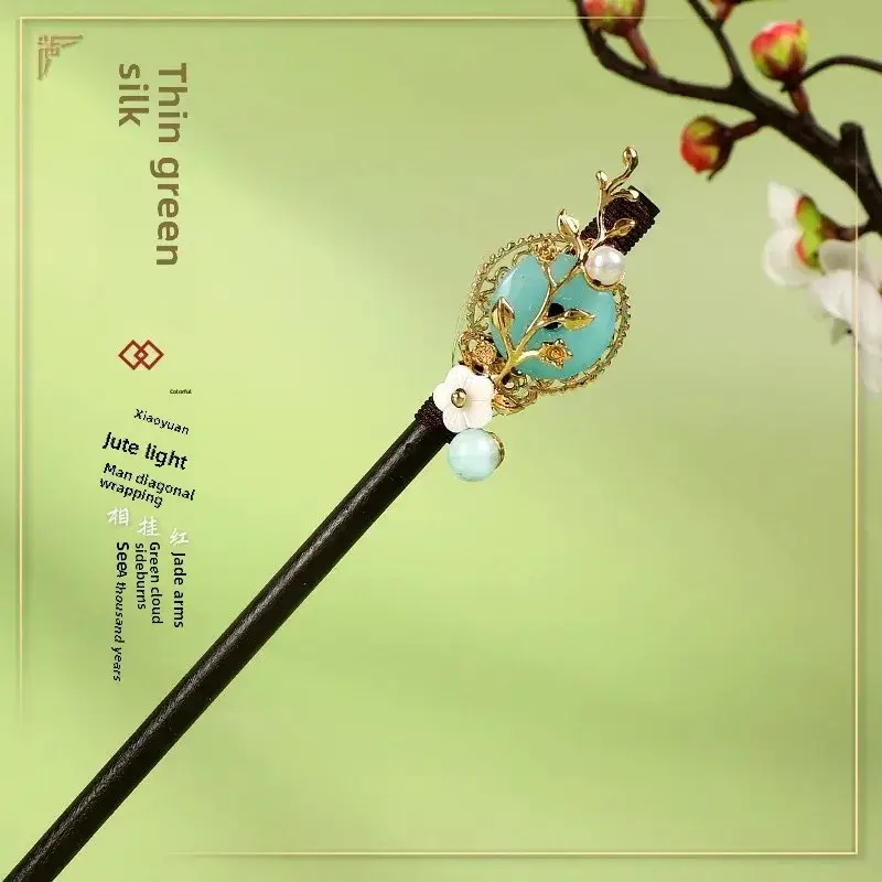 Antique Floral Hairpin Tassel for Women