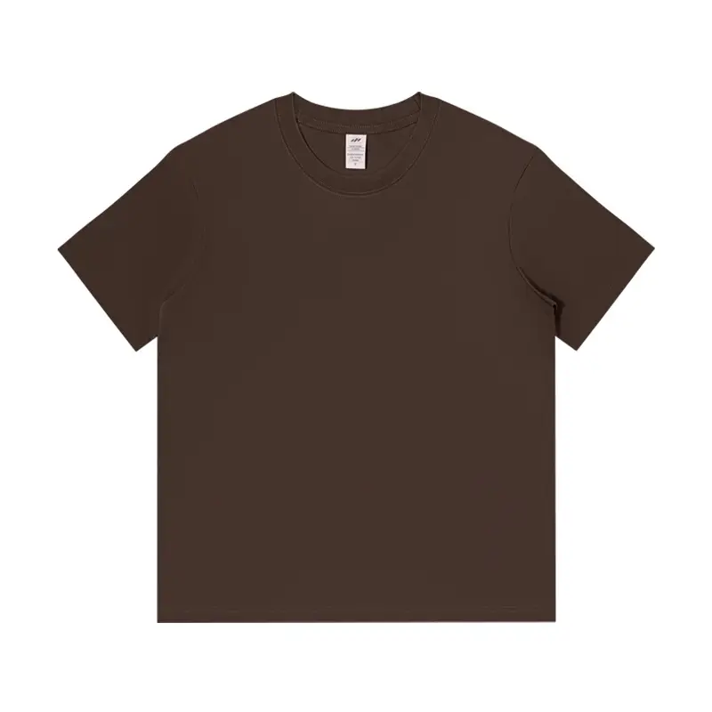 Men Black Cotton T-Shirt Casual Crewneck Summer