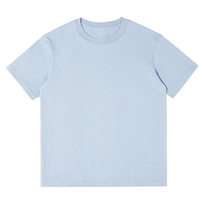 Men Black Cotton T-Shirt Casual Crewneck Summer