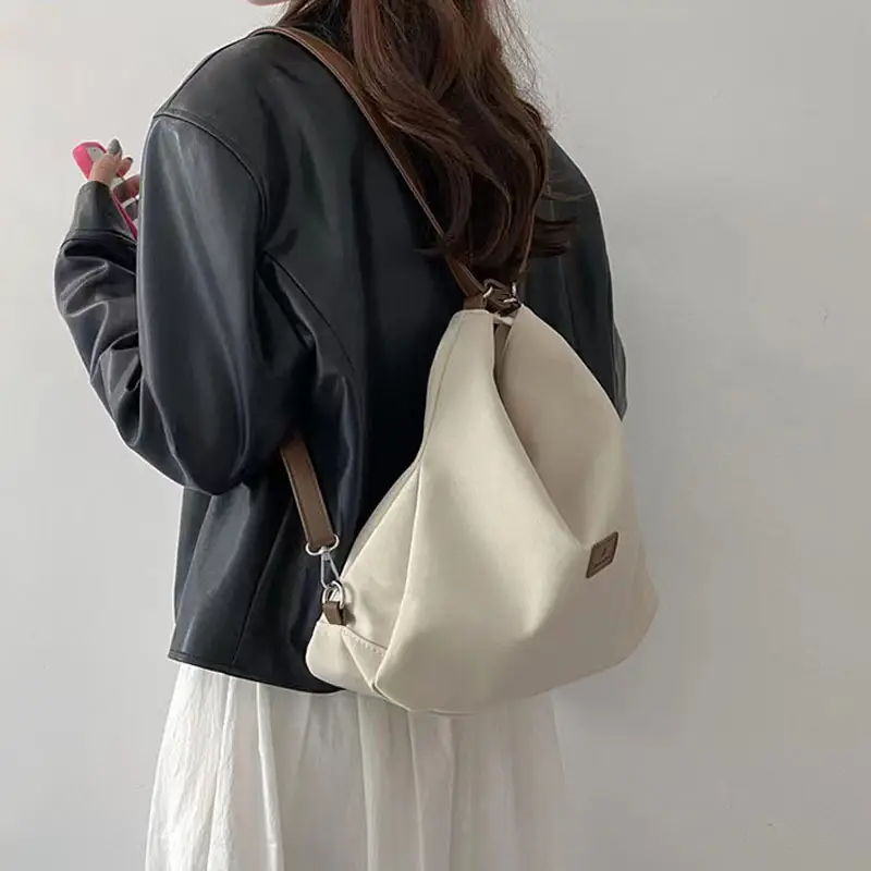 2026 Canvas Tote Bag White Shoulder Crossbody Women — feature 2
