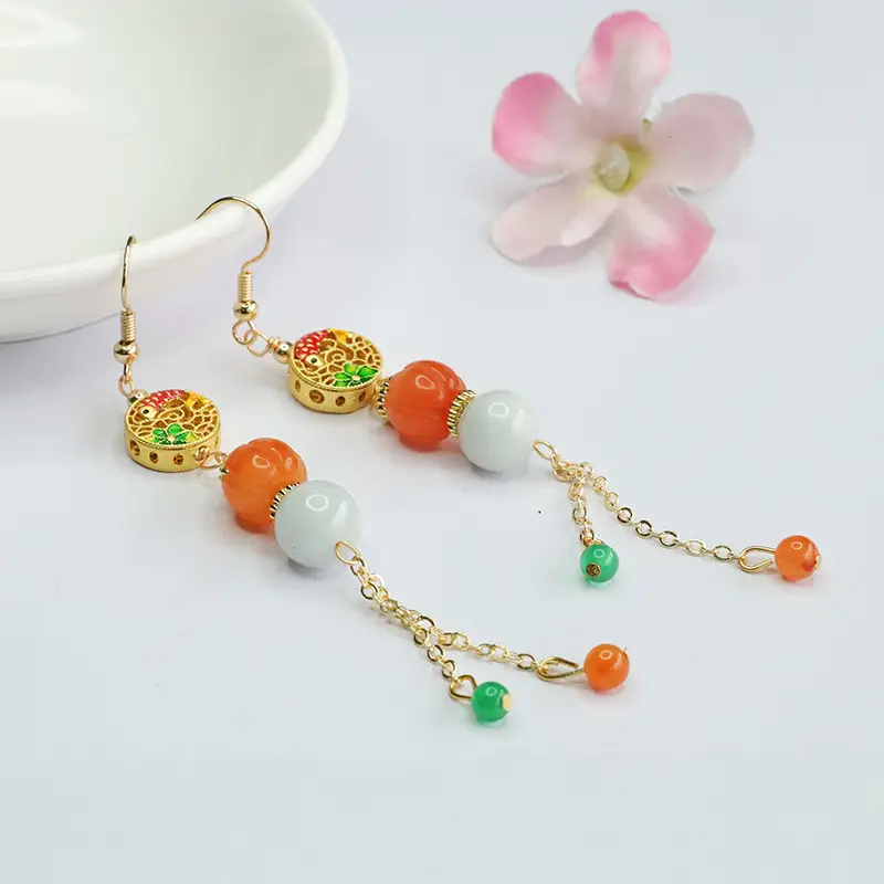Guan Yu Jade Earrings Set for Women - Image 3