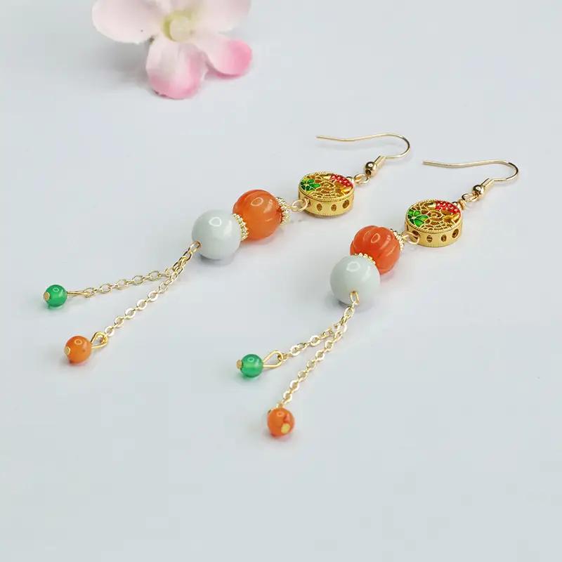 Guan Yu Jade Earrings Set for Women - Image 4