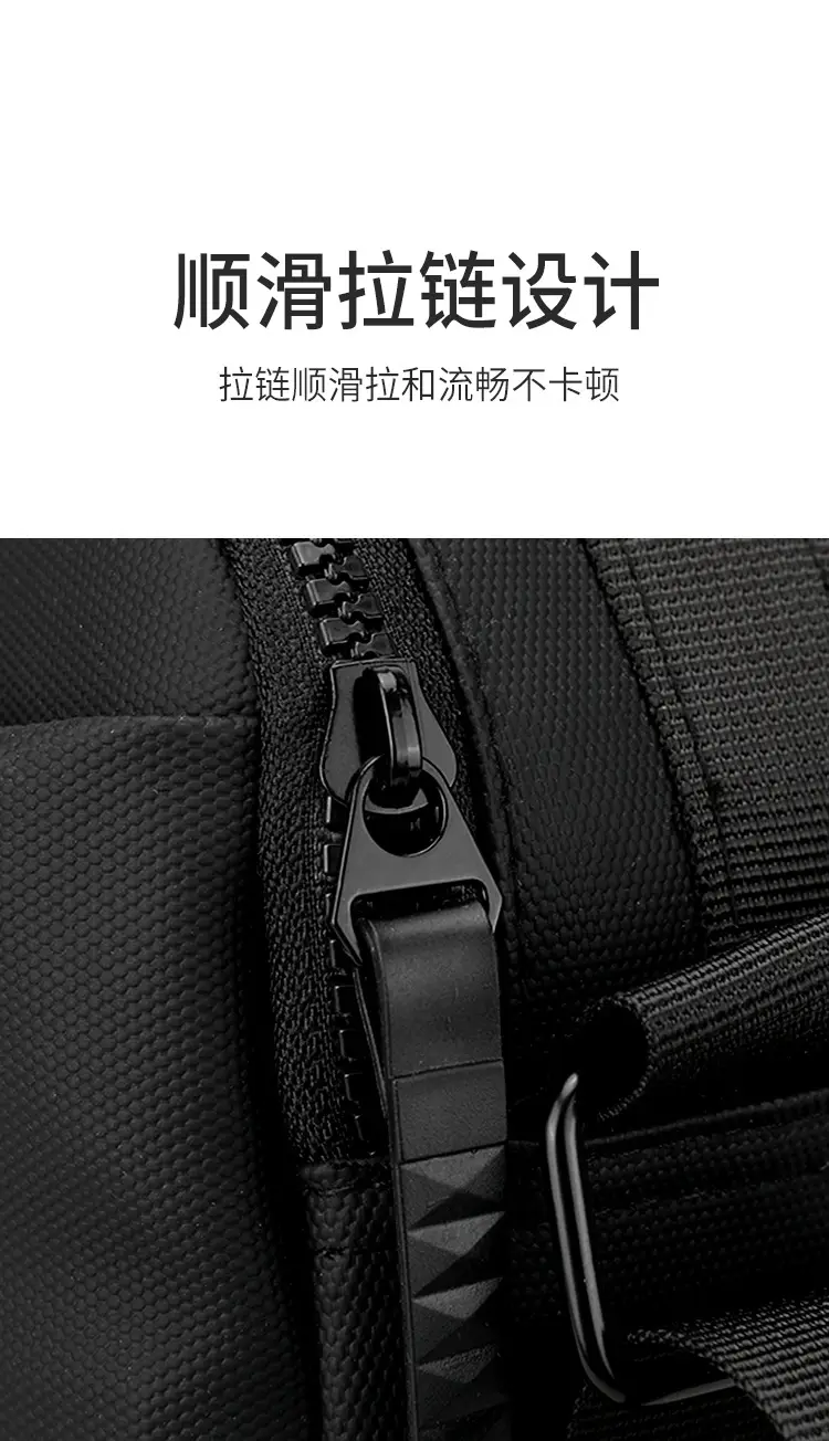 Men's Grey Crossbody Messenger Bag with Camera & Pen — feature 12