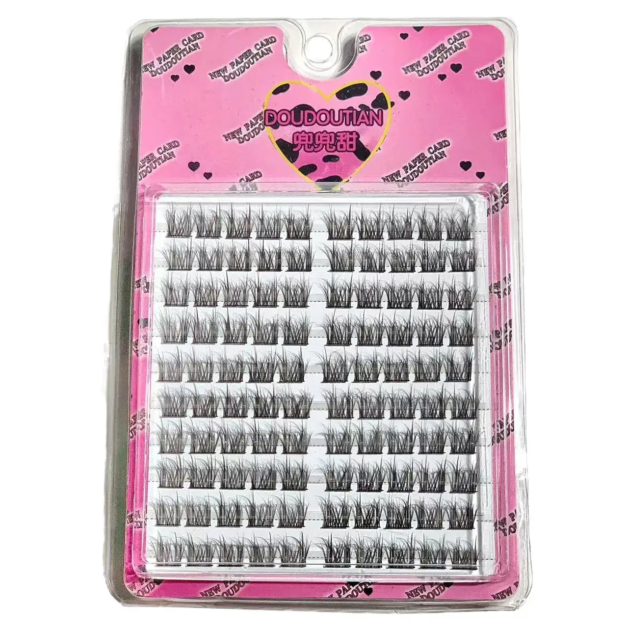 Bib Sweet Fluffy American Baby Curved Mink Velvet False Eyelashes 5D Layered Trilogy - Image 6
