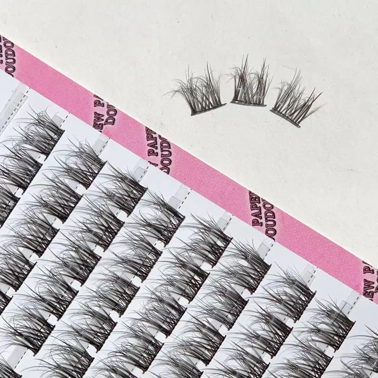 Bib Sweet Fluffy American Baby Curved Mink Velvet False Eyelashes 5D Layered Trilogy — feature 10