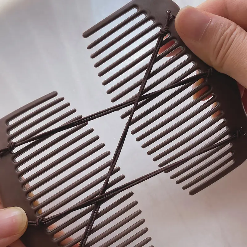 Elegant Double Row Hair Comb Large Back for Secure Fixation — feature 3