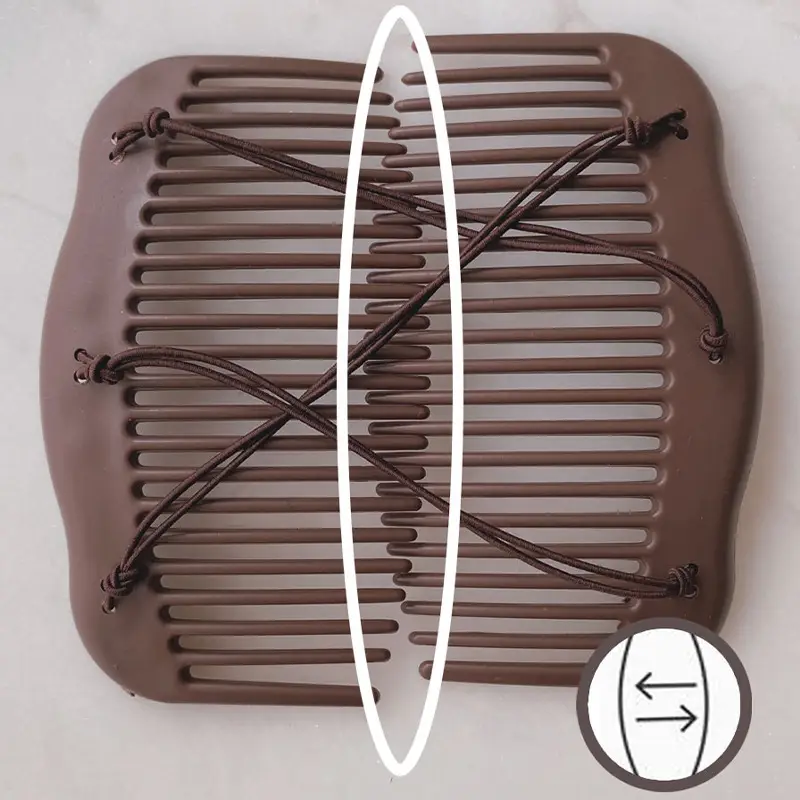 Elegant Double Row Hair Comb Large Back for Secure Fixation — feature 4
