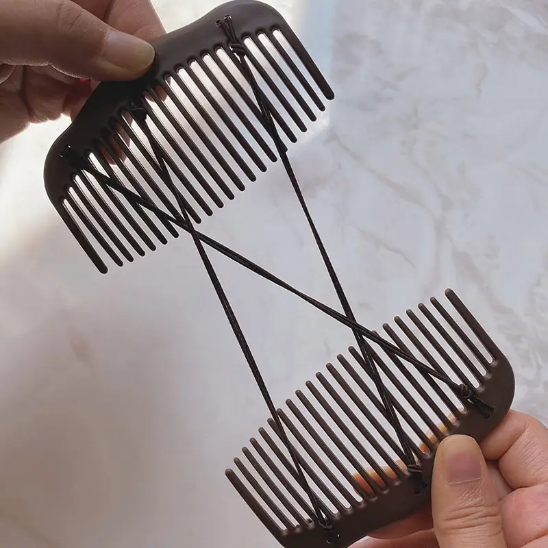 Elegant Double Row Hair Comb Large Back for Secure Fixation — feature 7