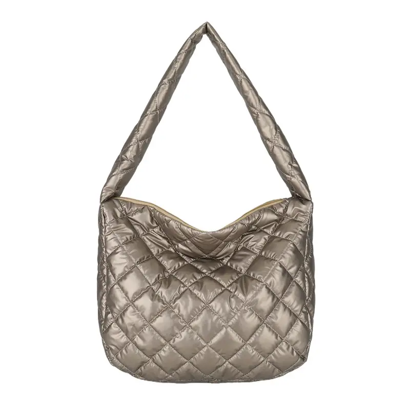 Winter Crossbody Bag Women Black Quilted Large Capacity
