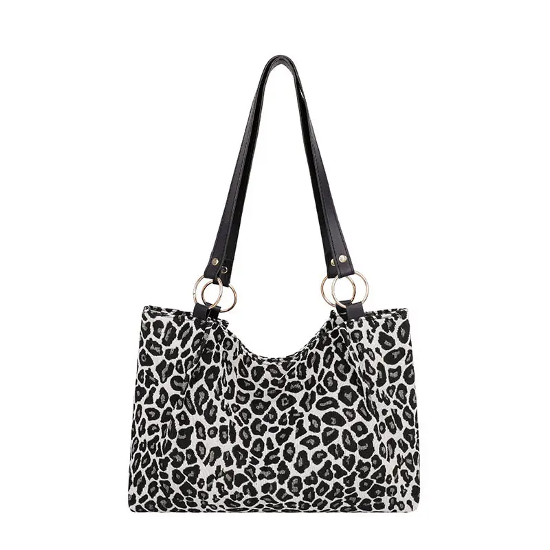 Leopard Print Large Capacity Women's Shoulder Bag - Image 7