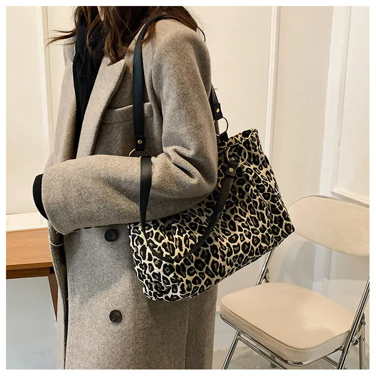 Leopard Print Large Capacity Women's Shoulder Bag — feature 14