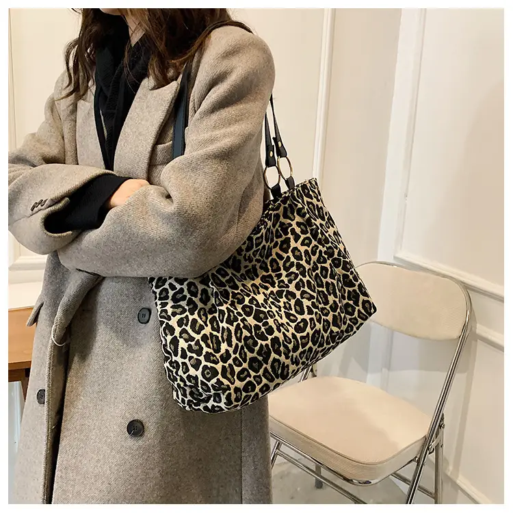 Leopard Print Large Capacity Women's Shoulder Bag — feature 15