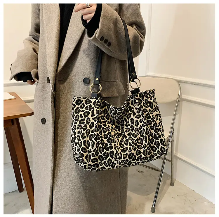 Leopard Print Large Capacity Women's Shoulder Bag — feature 16