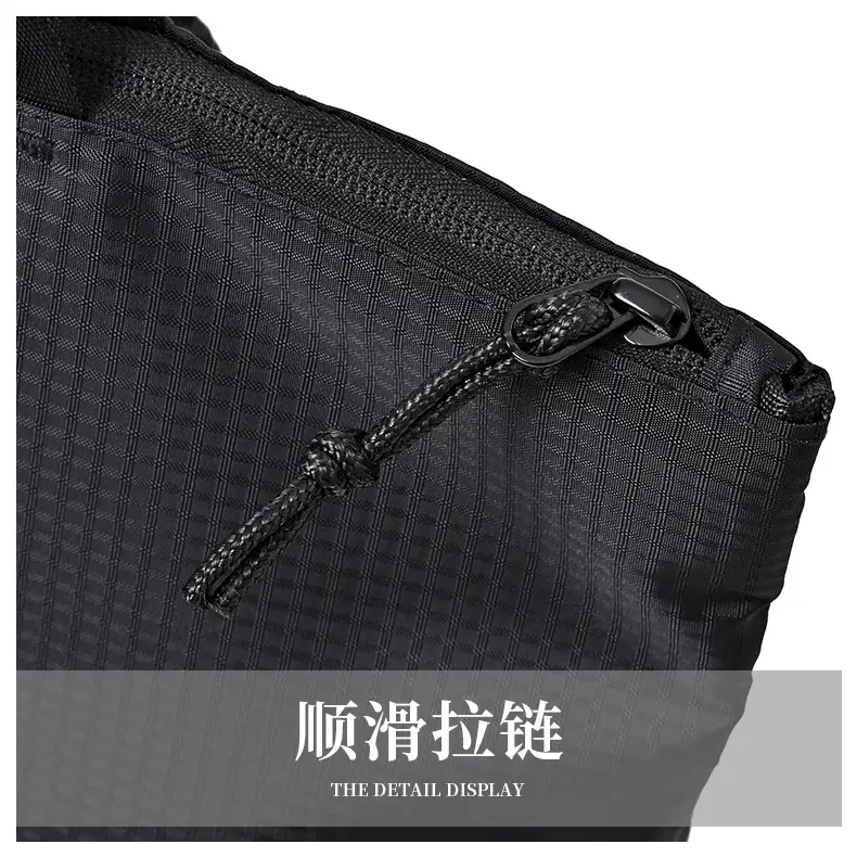 Men Women Black Nylon Tote Backpack Shoulder Tote Waterproof — feature 16